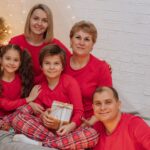 Call Sheet: Family Pajama Photo, Nov. 22. Six Cast Members, One Print Left Standing. family matching holiday pajamas photo old navy call sheet